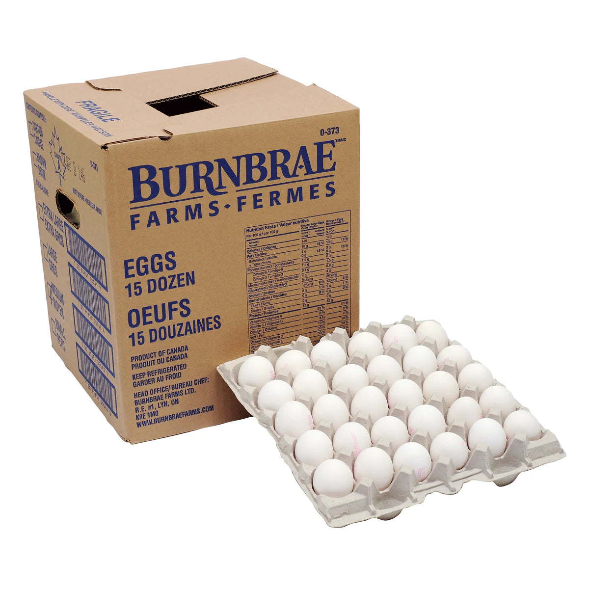 Eggs - Large White Eggs 15 dozen - 180 eggs