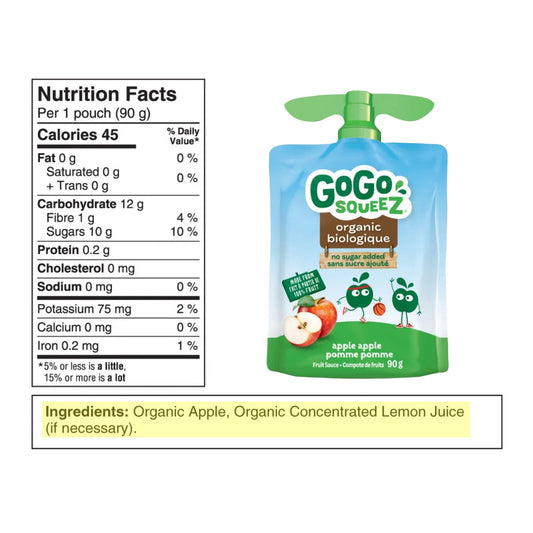 GoGo SQUEEZ Fruit Sauce - Mixed Case - 24 x 90 g