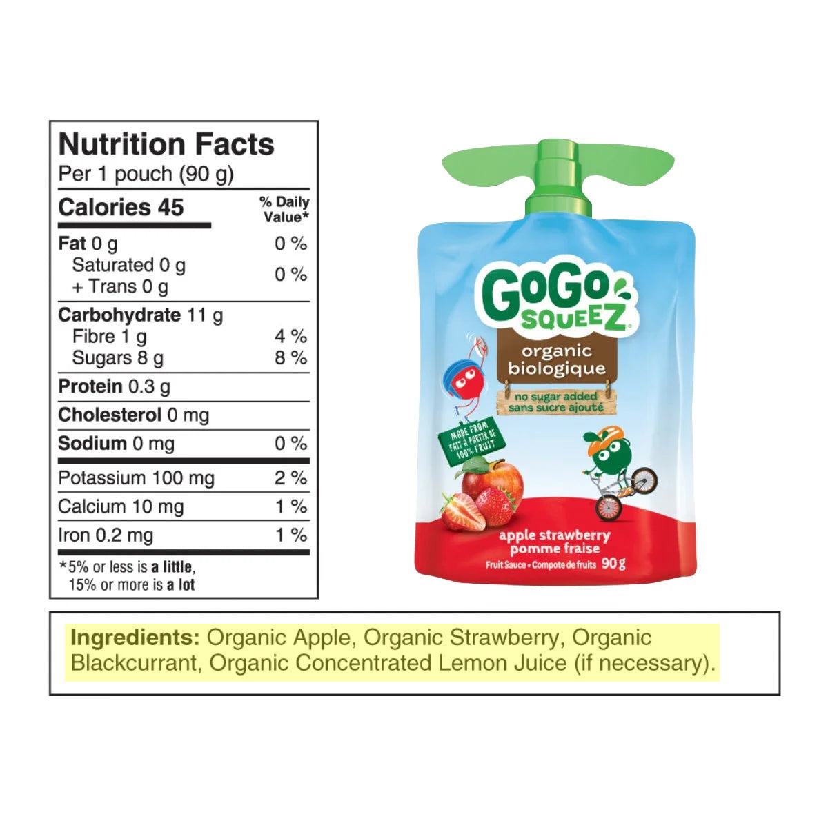 GoGo SQUEEZ Fruit Sauce - Mixed Case - 24 x 90 g